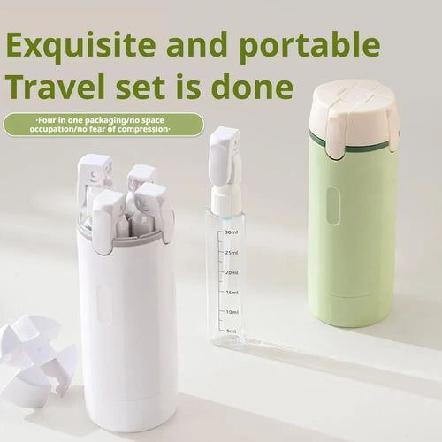 4 In 1 Travel Dispenser Portable Travel Bottles Leak Proof Leakproof Travel Container For Conditioner Lotion
